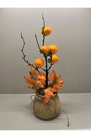 Yapay Mandalinalı Seramik Vazo