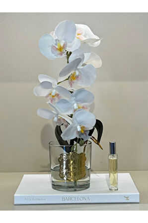 Yapay Orkideli Lüx Vazo No:2