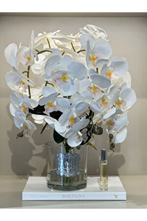 Yapay Orkideli Lüx Vazo No:4