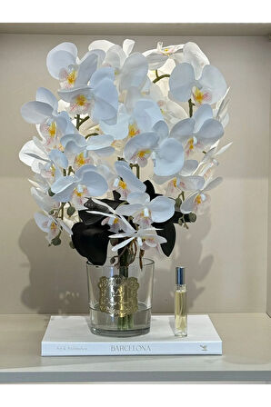 Yapay Orkideli Lüx Vazo No:4