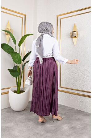 Kırışık Keten Etek