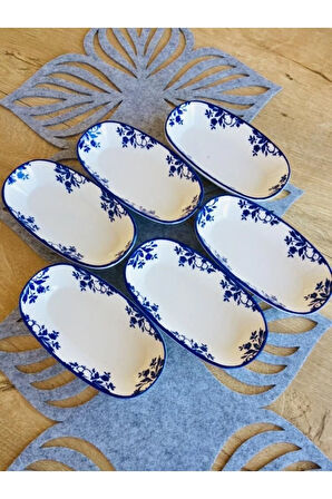 Yasemin Model 6'lı Oval Kahvaltılık