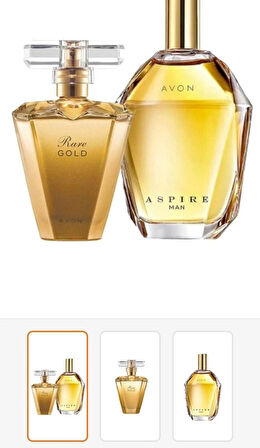 Avon Rare Gold Edp 50 ml Kadın Parfüm ve Aspire Man Edt 75 ml Erkek Parfüm Paketi