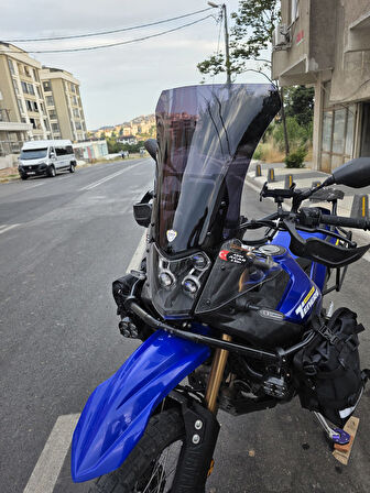 MOTOCAM Yamaha Tenere 700 World Raid Ön Cam 2023-2024 Model 45cm Siyah Renkli 4mm