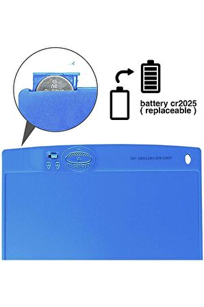 Vothoon 12 Inc Writing Lcd Grafik Dijital Kalemli Çizim Tableti Yazı Tahta Not Yazma Eğitim Tableti lcd Mavi