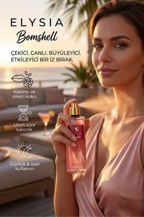 ELYSIA Rush & Aqua Kiss & Bomshell 3’lü Kadın Vücut Spreyi Seti 250 ml x3 – Yazlık Ferah Seri