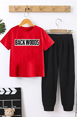 Uyguntarz Çocuk Backwoods Baskılı Alt - Üst Eşofman Takımı