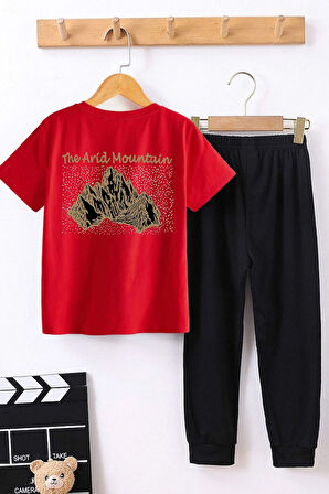 Uyguntarz Çocuk Arid Mountain Baskılı Alt - Üst Eşofman Takımı