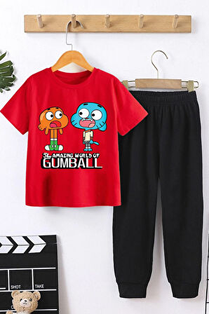 Uyguntarz Çocuk Gumball Alt - Üst Eşofman Takımı