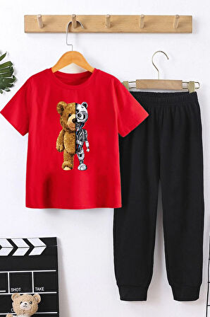 Uyguntarz Çocuk Boys Bear Alt - Üst Eşofman Takımı