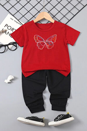 Uyguntarz Çocuk Butterfly  Alt - Üst Eşofman Takımı