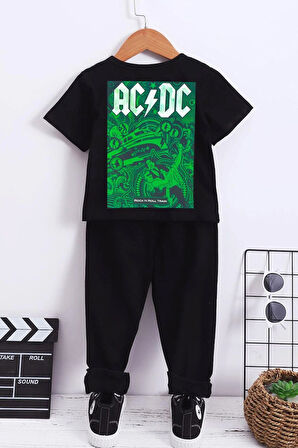 Uyguntarz Çocuk Acdc Alt - Üst Eşofman Takımı