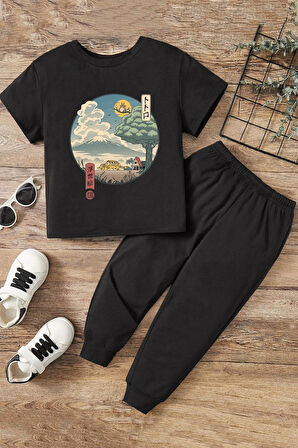 Uyguntarz Çocuk Neighbor's Ukiyo e Alt - Üst Eşofman Takımı