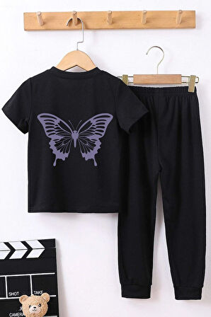 Uyguntarz Çocuk Butterfly  Alt - Üst Eşofman Takımı