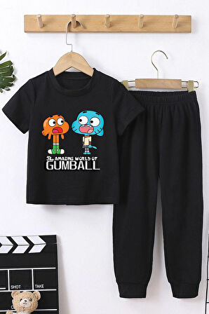 Uyguntarz Çocuk Gumball Alt - Üst Eşofman Takımı