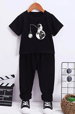 Uyguntarz Çocuk Uzay Temalı Alt - Üst Eşofman Takımı