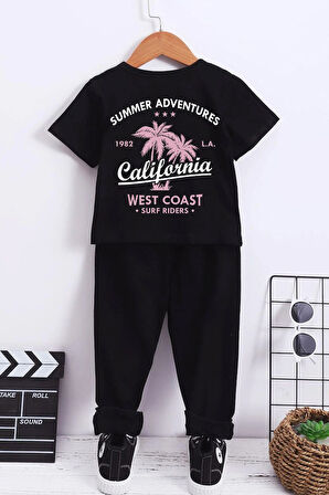 Uyguntarz Çocuk California Baskılı Alt - Üst Eşofman Takımı