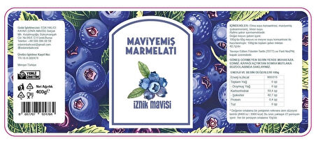 Maviyemiş (yabanmersini) Marmelatı