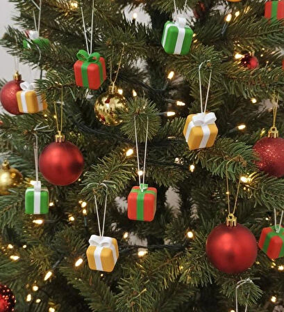 10 lu Hediye Paketi Yılbaşı süsü
