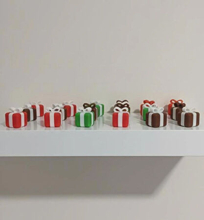 10 lu Hediye Paketi Yılbaşı süsü