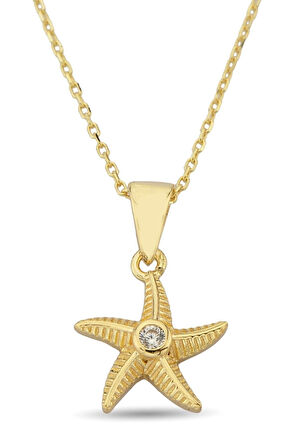 Deniz Yıldızı Altın Kolye