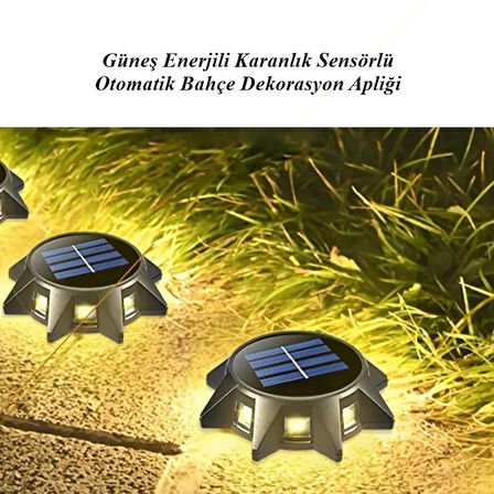 Güneş Enerjili Su Geçirmez Solar Çim Saplamalı Aydınlatma Yürüyüş Yolu- Bahçe Işıklandırması Merdiven ve Duvar Aydınlatma