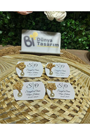 UV Baskı Pleksi Magnet Söz, Nişan, Nikah, Düğün, Kına 10 Adet