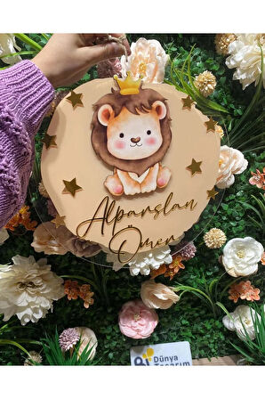 UV Baskı Kapı Süsü & 10 Adet UV Baskı Pleksi Magnet Söz, Nişan, Nikah, Düğün, Kına, Doğum 10 Adet