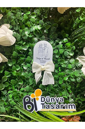 UV Baskı Pleksi Magnet Söz, Nişan, Nikah, Düğün, Kına, Doğum Günü 15 Adet