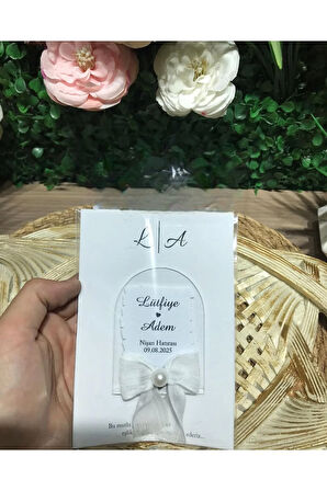 UV Baskı Pleksi Magnet Söz, Nişan, Nikah, Düğün, Kına 10 Adet