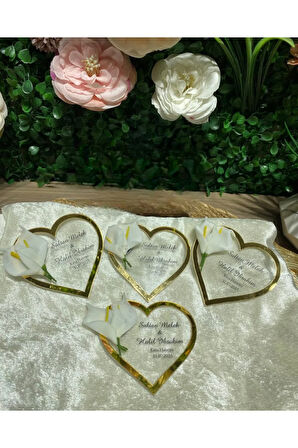 UV Baskı Pleksi Magnet Söz, Nişan, Nikah, Düğün, Kına 15 Adet