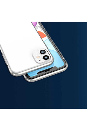 iPhone 11 Pro Şeffaf Silikon Kılıf – Esnek Darbe Emici Ultra İnce Şeffaf Telefon Koruyucu Kapak