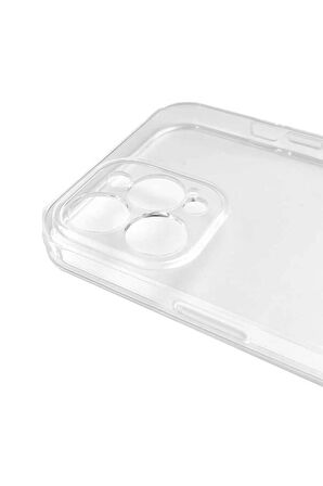 iPhone 12 Pro Max Şeffaf Silikon Kılıf – Esnek Darbe Emici Ultra İnce Şeffaf Telefon Koruyucu Kapak