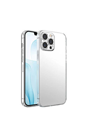 iPhone 13 Pro Max Şeffaf Silikon Kılıf – Esnek Darbe Emici Ultra İnce Şeffaf Telefon Koruyucu Kapak