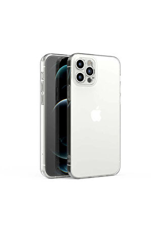 iPhone 13 Pro Max Şeffaf Silikon Kılıf – Esnek Darbe Emici Ultra İnce Şeffaf Telefon Koruyucu Kapak