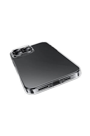 iPhone 16 Pro Max Şeffaf Silikon Kılıf – Esnek Darbe Emici Ultra İnce Şeffaf Telefon Koruyucu Kapak