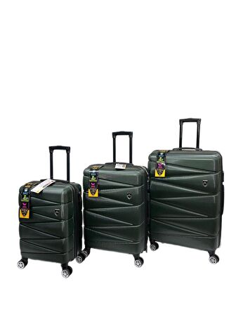 Yefa Kırılmaz ABS 3 Lü Valiz Seti