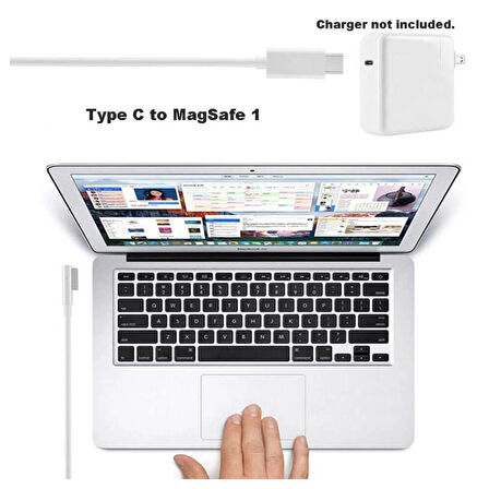 Usb Type C To Magsafe 1 L Tip 65w Macbook Pro Macbook Air Uyumlu Şarj Kablosu