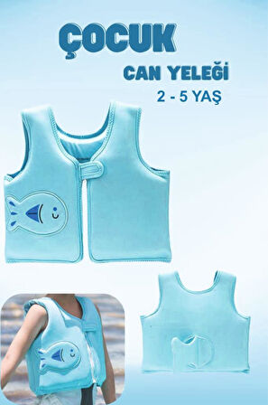2-5 Yaş Arası Mavi Kuyruklu Sünger Yüzme Can Yeleği, Çocuklar Için Yüzdürme Ekipmanı, Havuz Can Simi
