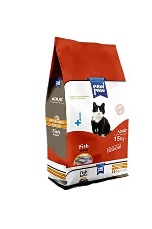 Pawpaw Balıklı Kedi Maması 15 Kg