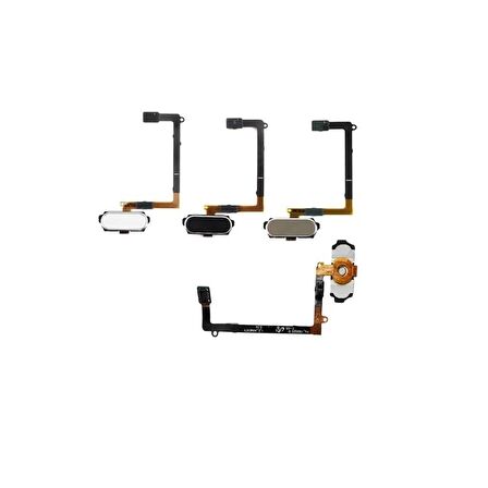 Samsung Galaxy S6 Edge G925F İle Uyumlu Orta Tuş Film Altın