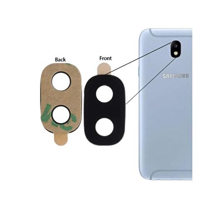 Samsung Galaxy J7 Pro 2017 J730F İle Uyumlu Kamera Camı