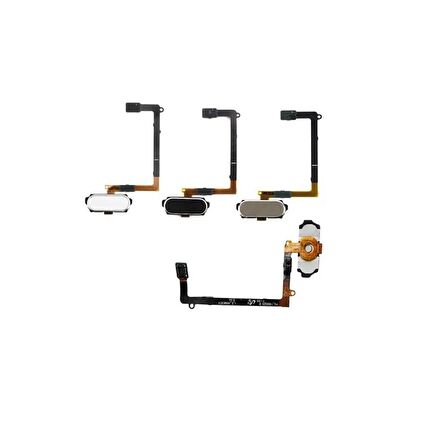 Samsung Galaxy S6 G920F İle Uyumlu Orta Tuş Filmi Siyah