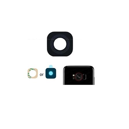 Samsung Galaxy S8 Plus G955F İle Uyumlu Kamera Camı