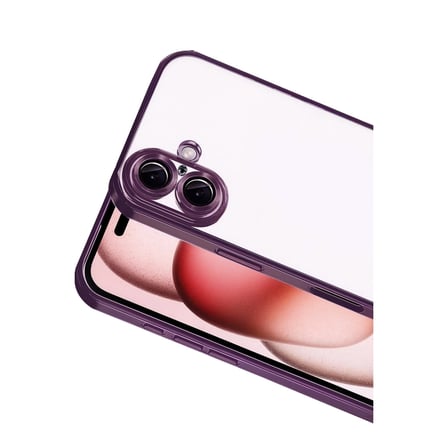 hediyelik Apple İphone 17 Razer Lensli Silikon - Açık Mor