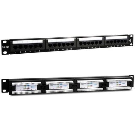 hediyelik S-Link SL-F624 24’lü FTP Cat6 Patch Panel
