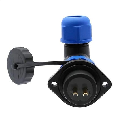 hediyelik SD20 Su Geçirmez 2 Pin 20 Mm Konnektör 90° Dirsek