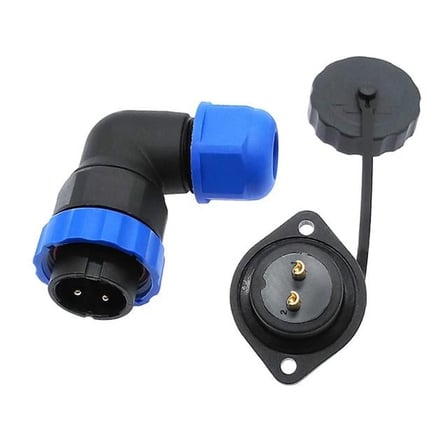 hediyelik SD20 Su Geçirmez 2 Pin 20 Mm Konnektör 90° Dirsek