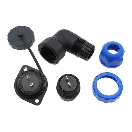 hediyelik SD20 Su Geçirmez 2 Pin 20 Mm Konnektör 90° Dirsek