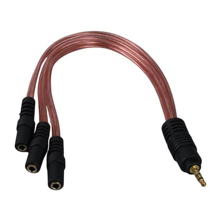hediyelik PM-12283 3.5Mm Stereo 3X Dişi Kulaklık Çoklayıcı (3 Boğumlu - 20 CM)